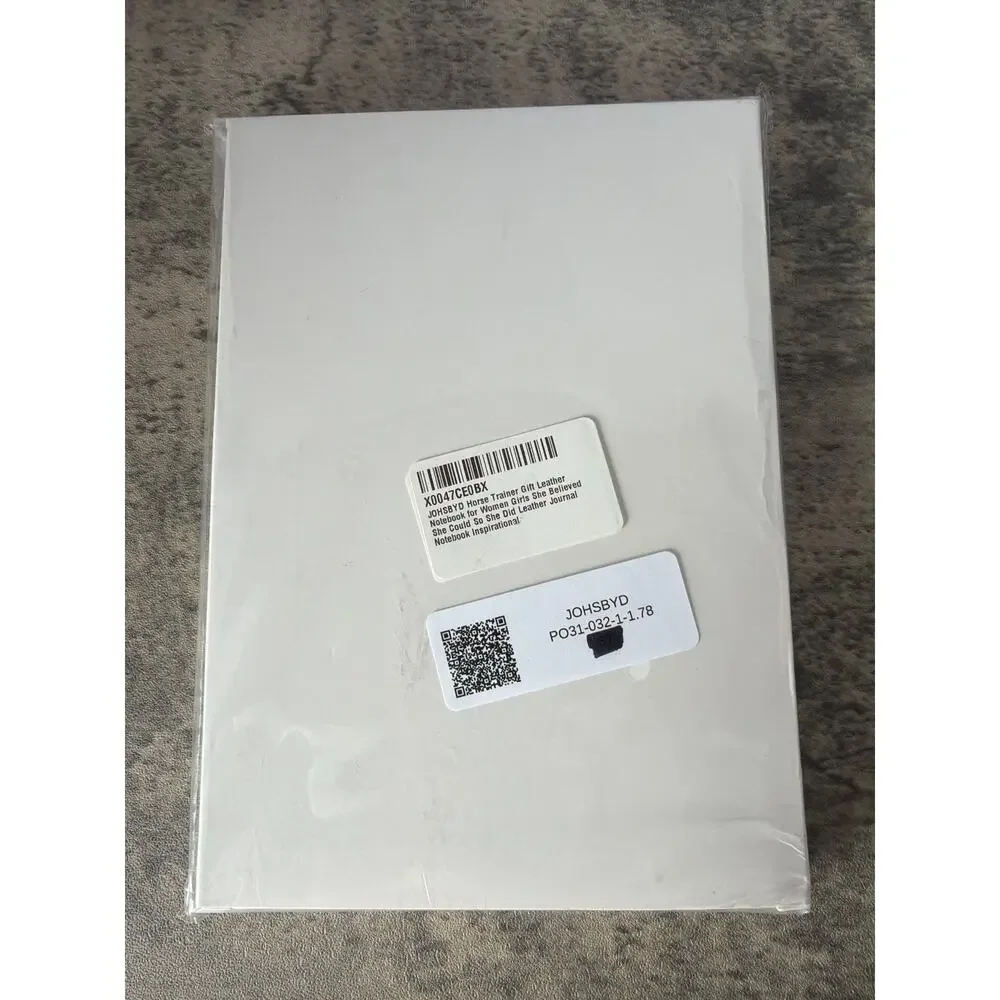 Horse Lovers Gift Leather Journal Notebook for Women *Sealed / Unopened- Brown